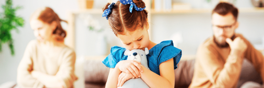 enfant triste suite à un divorce