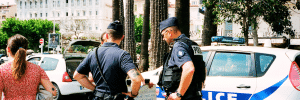 un controle de police