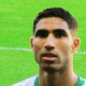 Hakimi sur le terrain de foot